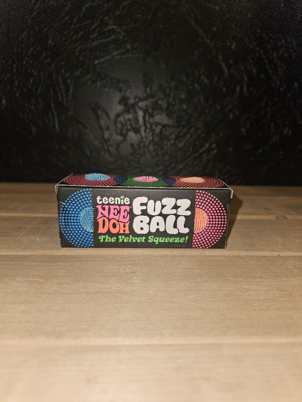 Teenie NeeDoh Fuzz Ball – Velvet Squeeze 3-Pack ✨💙🧡🩷 - Picture 2 of 4